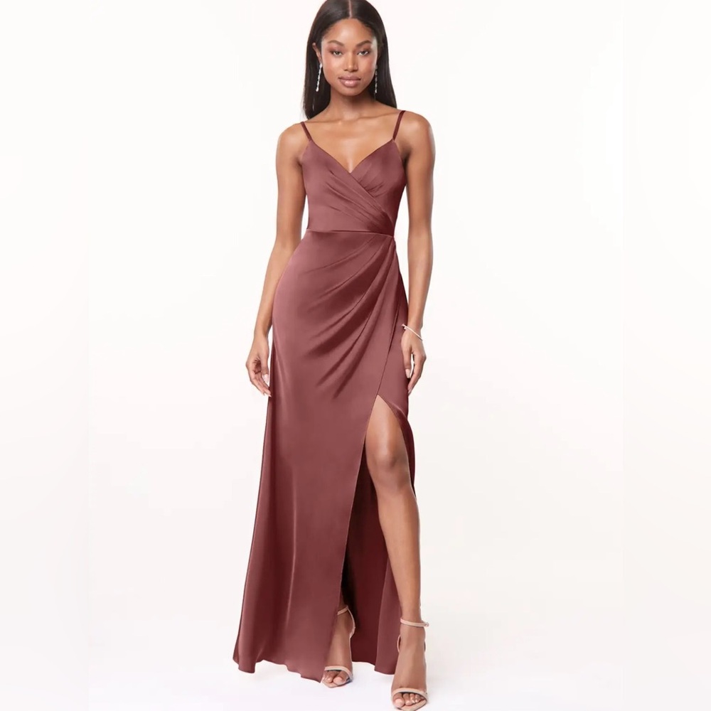Azazie Satin Bridesmaid Dress